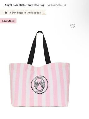 Victoria's Secret Angel Essentials Terry Tote Bag